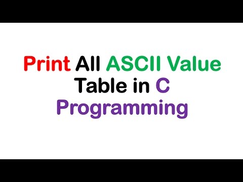 Print All ASCII