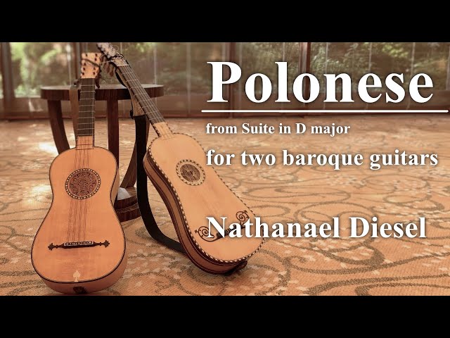 Polonese from Suite in D major - Nathanael Diesel【Baroque Guitar