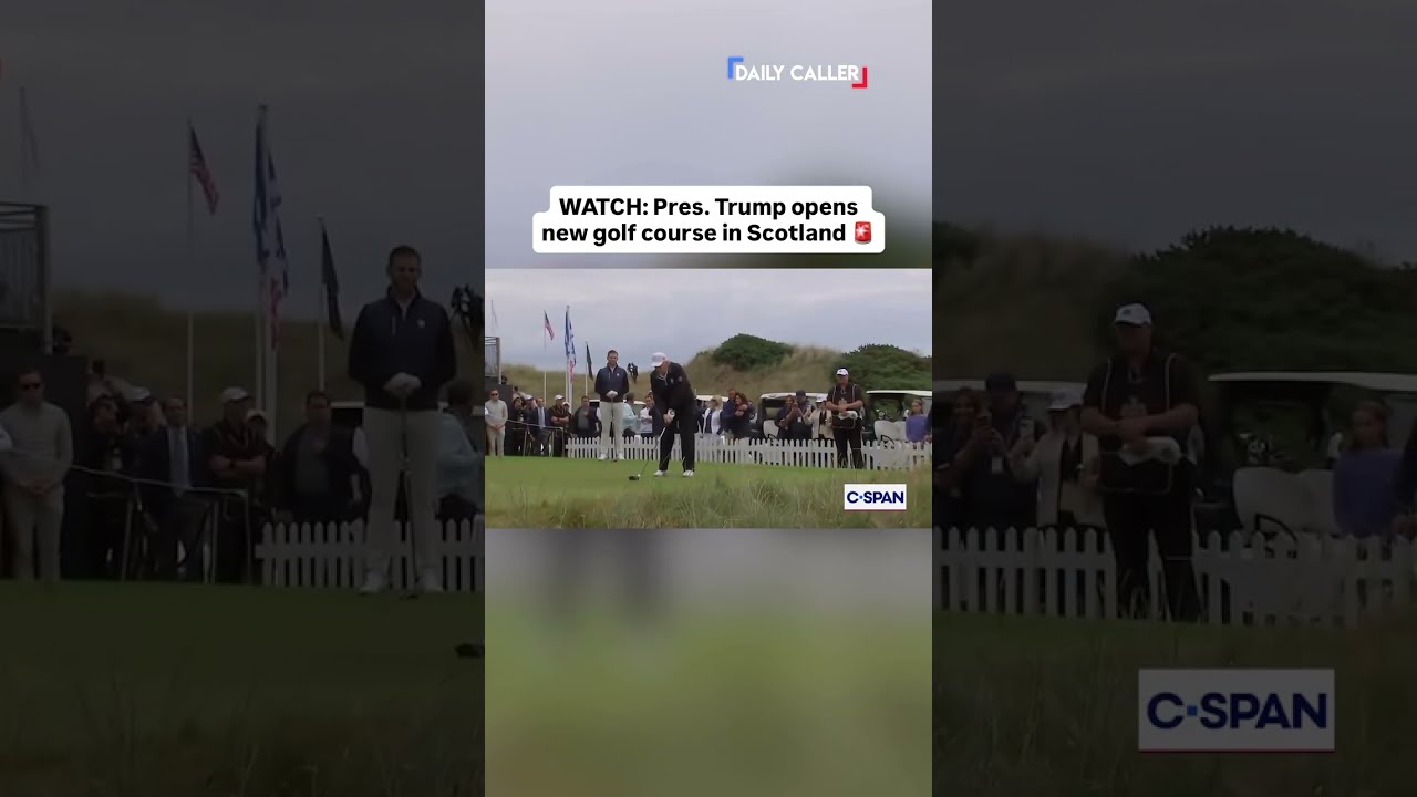 Pres Trump Opens New Golf Course In Scotland WATCH 