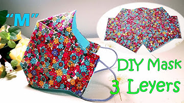 Very Easy DIY 😷 Breathable Face mask | How to make 3D Face mask | 3 Layer DIY Face mask | NO FOG