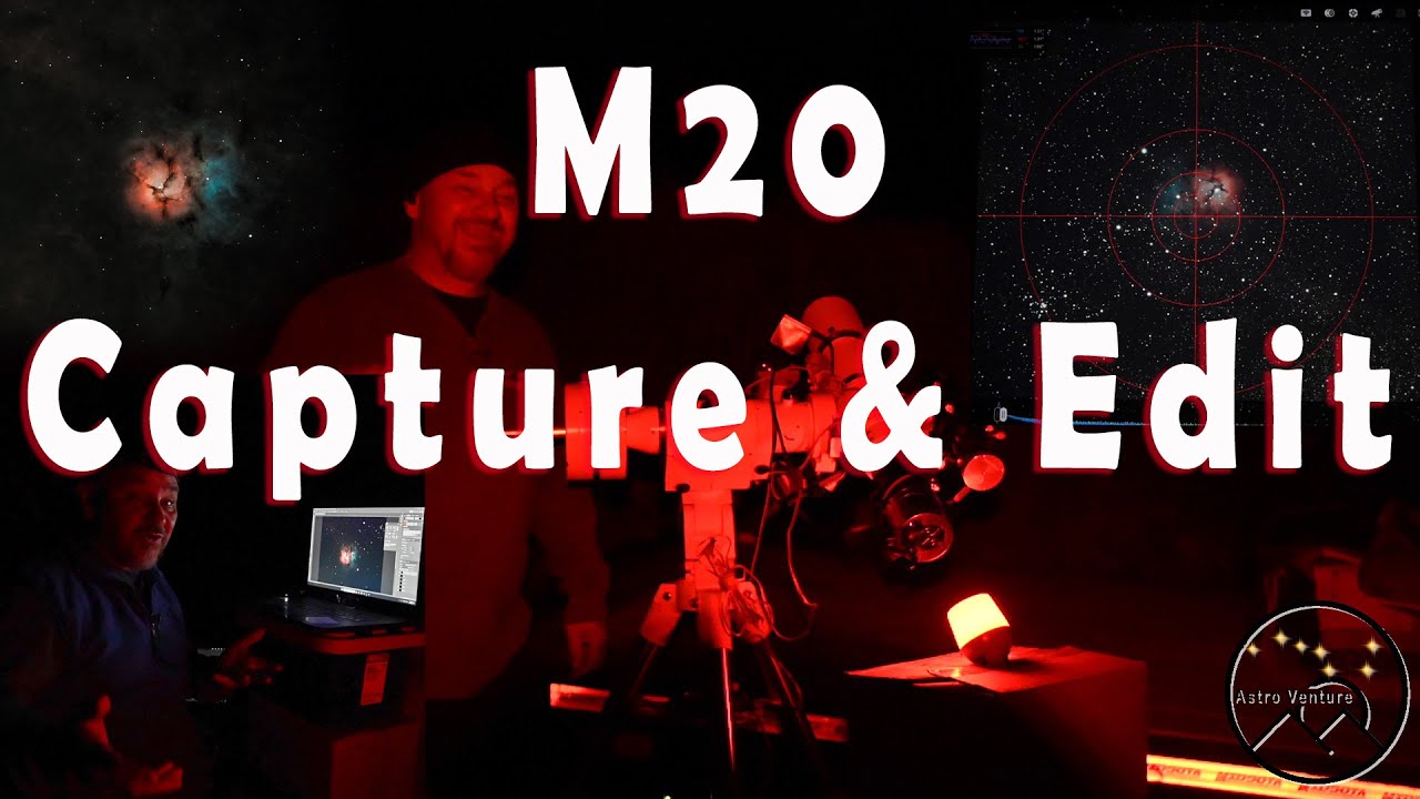 Photographing M20 Through Salt Lake Lights