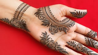 Easy mehndi design | simple mehndi design fronthand | aesthetic mehndi | mehndi designs | mehandi