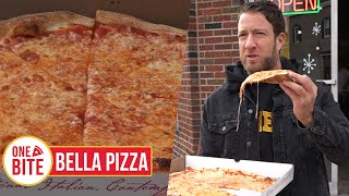 Barstool Pizza Review  Bella Pizza (Hasbrouck Heights, NJ) Bonus Pizza Bagel Review