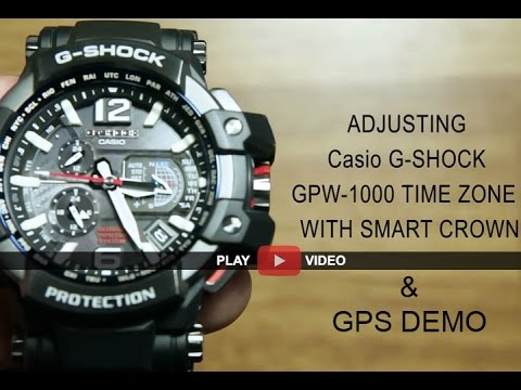 Casio G Shock Gpw 1000 Demo Gps Smart Crown Youtube