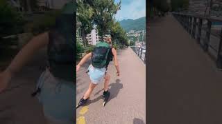 Locarno inline skating exploration - Roxane