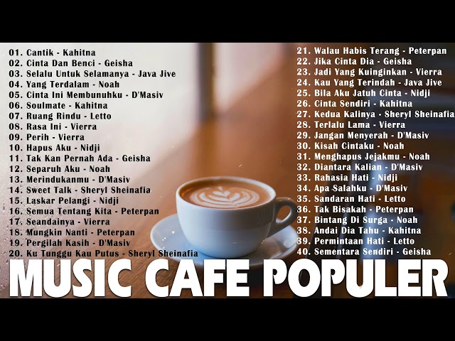 LAGU CAFE POPULER  2023 -  LAGU BUAT DI CAFE SANTAI 2023 - MUSIC CAFE SANTAI POPULER class=