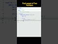 Find the Largest Of Two Numbers #coding #programming #java