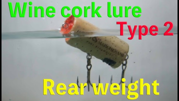 How To Make Lure From Wine Cork./DIY :Fishing lure.:Recycle:Homemade :lure