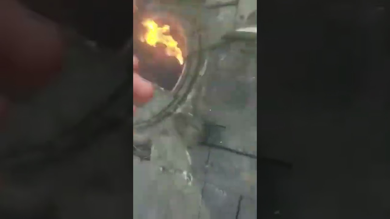 Ukrainian Rebels Set Tank On Fire