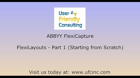 ABBYY FlexiCapture - FlexiLayout Part 1 (Starting from Scratch)