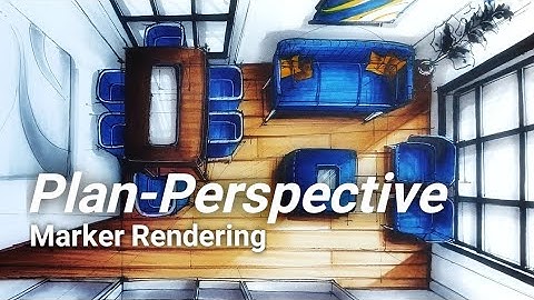 Plan-perspective | Marker Rendering💙🤎