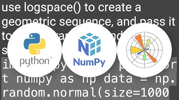 How to have logarithmic bins in a Python histogram