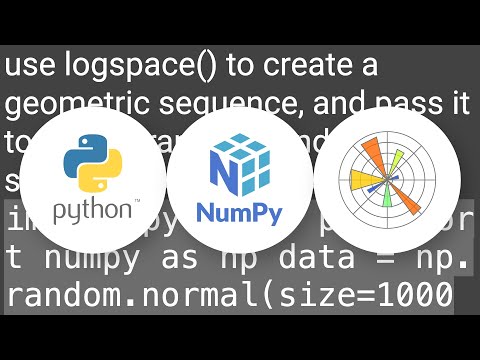 How to have logarithmic bins in a Python histogram