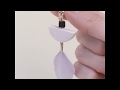 ウッド＆フェザーのシンプルイヤリング