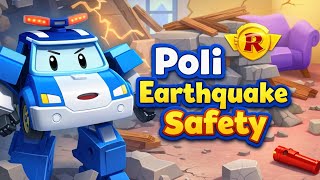 Robocar Poli Earthquake Safety 🚨 | Kids Learn Safety Rules | Poli Rescue Game screenshot 5