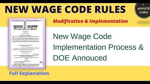 New Wage Code | New Labour Code Implementation date | States Denial | 2021