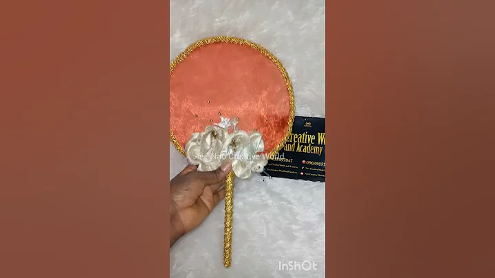 Trending bridal hand fan crafted with love. #bridal #handfan #asoebistyles #trending #viralvideo