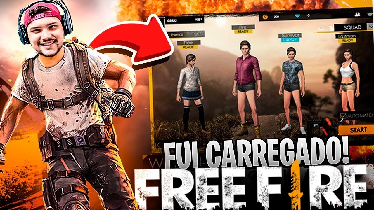 jogos friv OS INSCRITOS ME CARREGARAM NO FREE FIRE, SÓ VITÓRIA