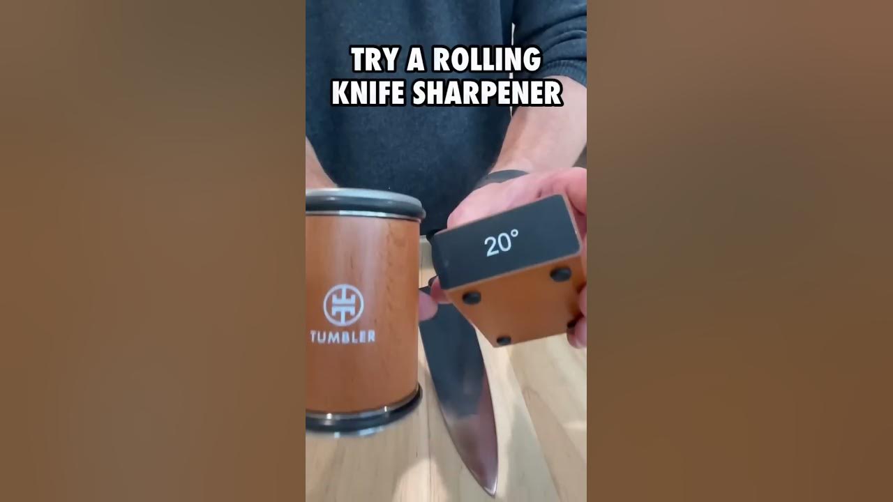 Tired of traditional knife sharpeners?! Try the Tumbler Rolling Sharpe