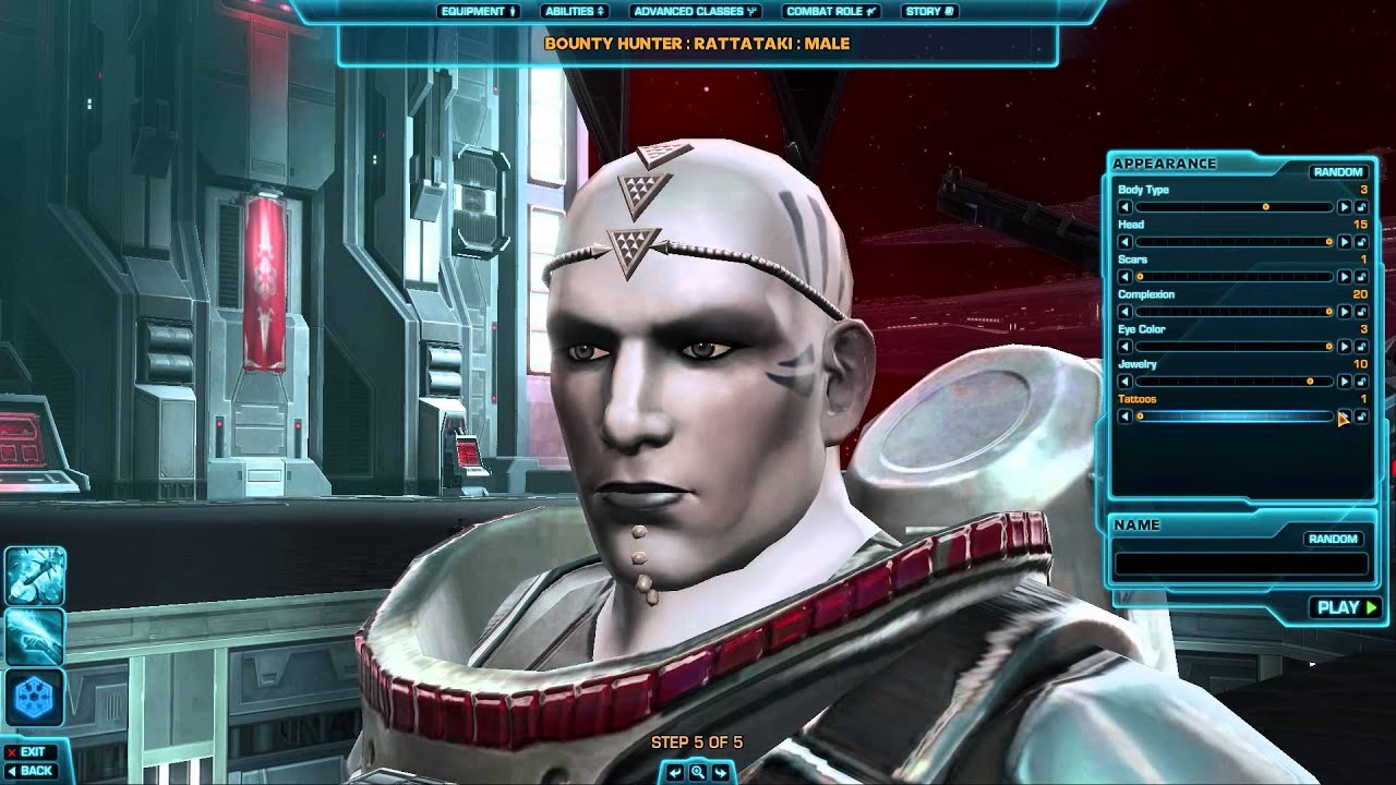 star wars the old republic character creation races