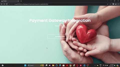 The Spark Foundation Payment Gateway Integration Task | Omkar Kusekar