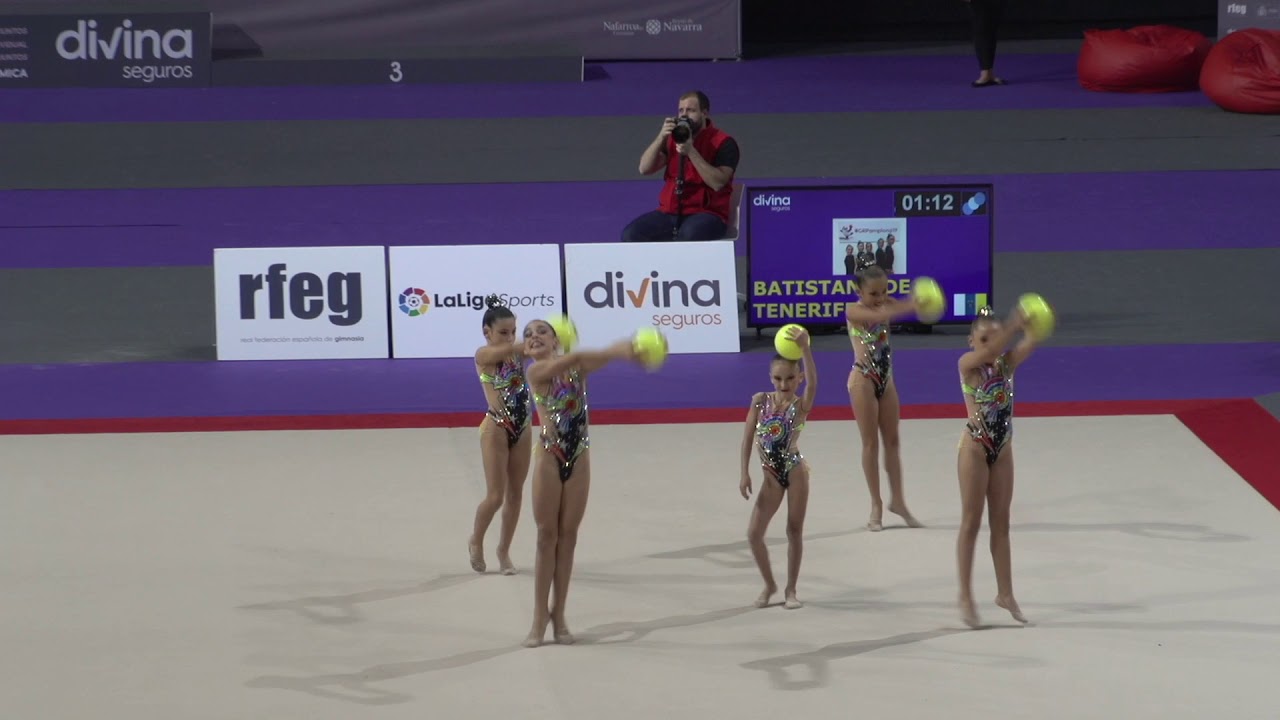 Club Batistana Tenerife (CAN) campeonas benjamines Cto Nacional Base conjuntos Pamplona 2019