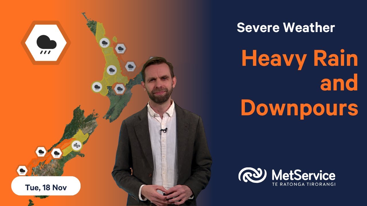 NZ Severe Weather Update - Tuesday 18th November 2025 - YouTube