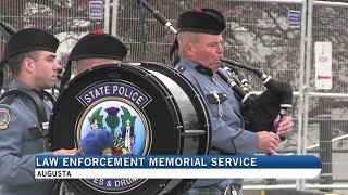 Maine law enforcement officers honored during memorial ceremony in Augusta