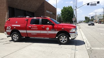 LAFD Command 42 Responding