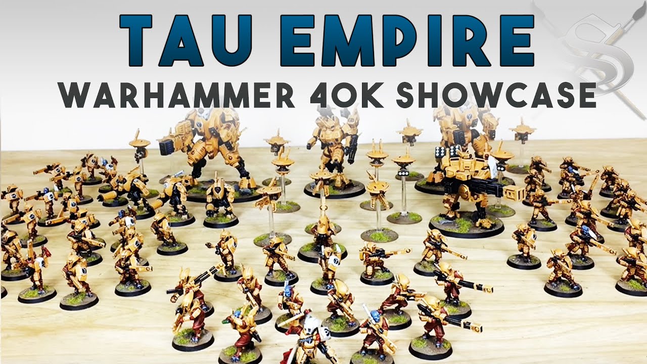 WARHAMMER 40K Tau Army Showcase - Miniature Painting 