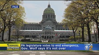 Gov. Tom Wolf, Lawmakers Clash Over Emergency Declaration Which He Says Is Still In Place