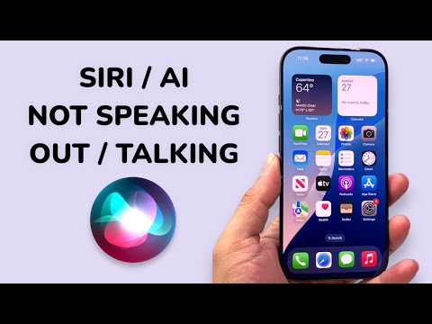 How To Fix Apple Intelligence Siri Not Speaking Out
