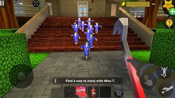 Playing Against Multi Mini Clones Miss T Chapter Update / Scary Teacher 3D Update