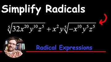 How to Simplify a Radical Expression - Fifth Root Algebraic with Variables