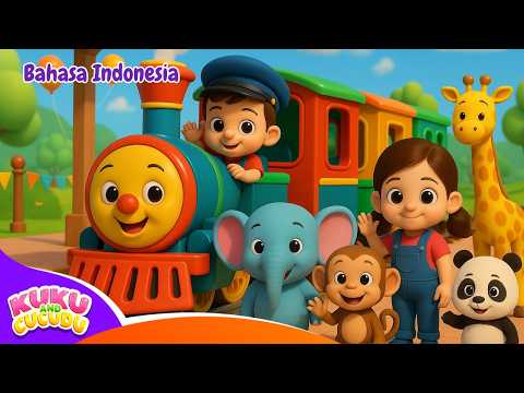 Naik Kereta Api Tut Tut Tut 🚂 | Lagu Anak Indonesia & Lagu Edukatif – Kukoo dan Cucudu