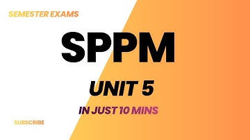 UNIT-5 SPPM JNTUH R22
