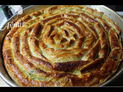 Baklavalık Yufkadan Ispanaklı Börek | Hamur İşleri - YouTube