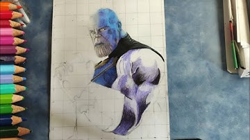 thanos drawing step by step part 3