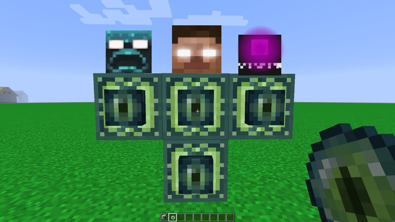 what if you create a WARDEN HEROBRINE WITHER in MINECRAFT - YouTube