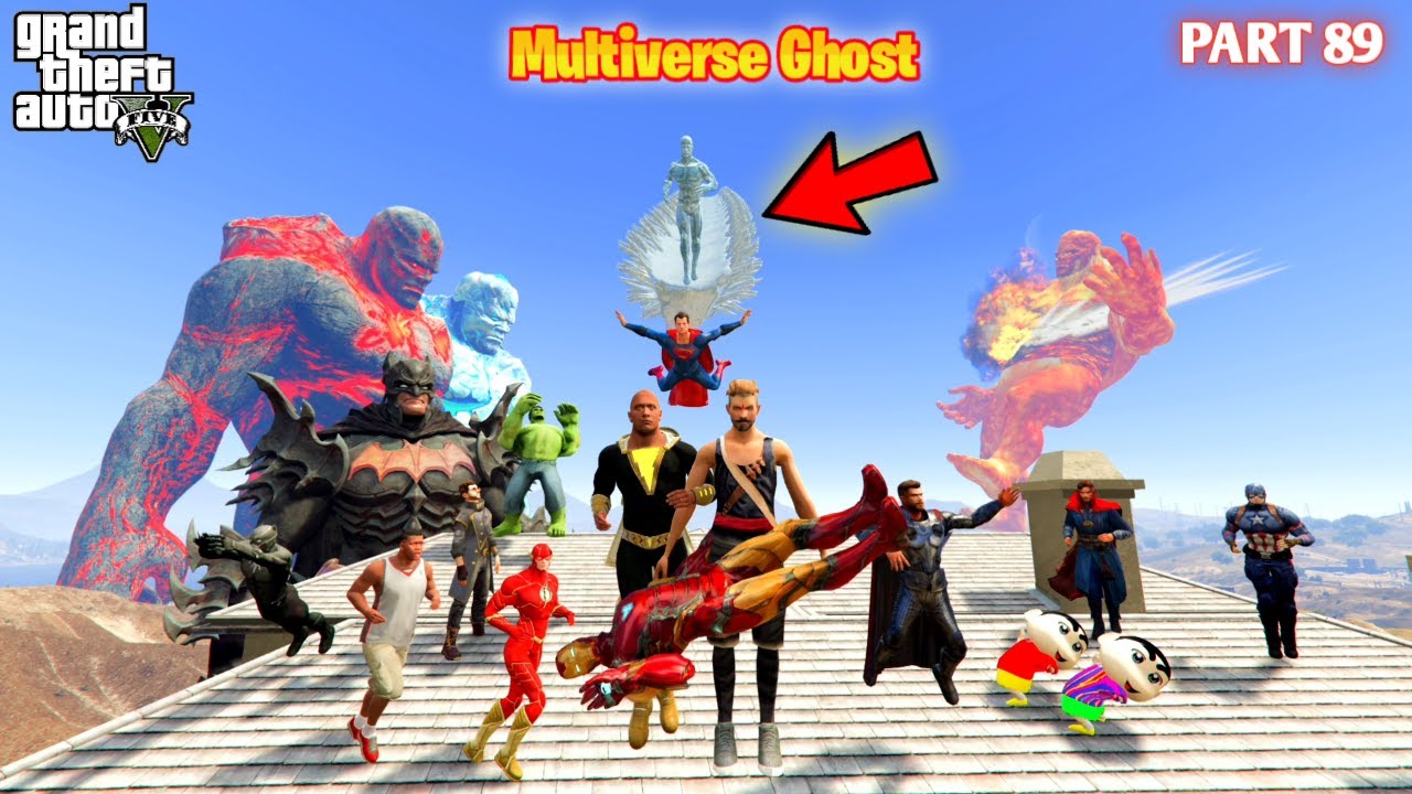 Multiverse Ghost Can Ice Man Save Sun God Ironman Dr Strange in GTA5 #89