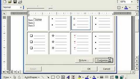 Word 2003 Tutorial Modifying Bullets & Numbering Microsoft Office Training Lesson 15.2