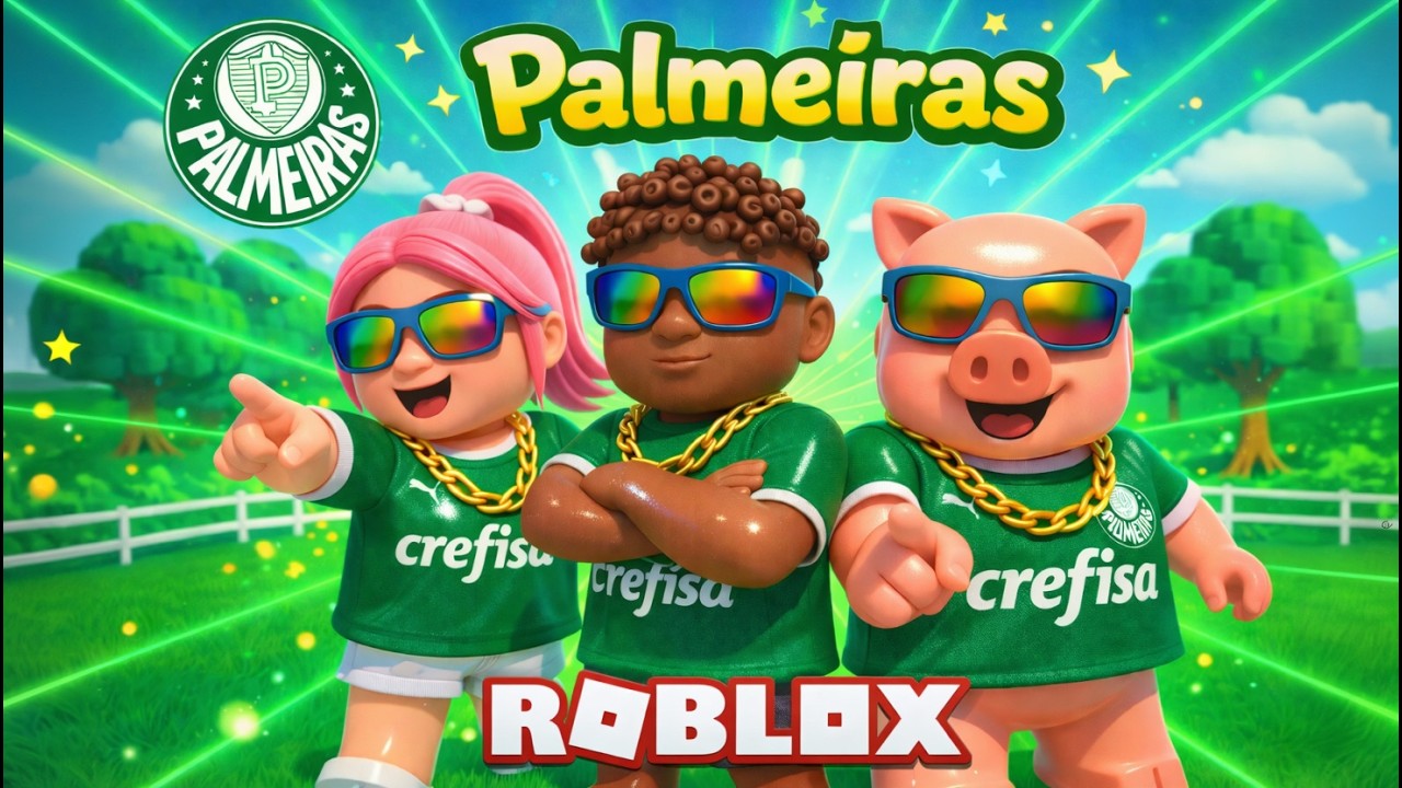 EU SOU PALMEIRAS SIM, SENHOR NO ROBLOX! DESENHO DO PALMEIRAS INFANTIL | MÚSICA PARA CRIANÇAS