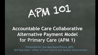 HCPF APM 101