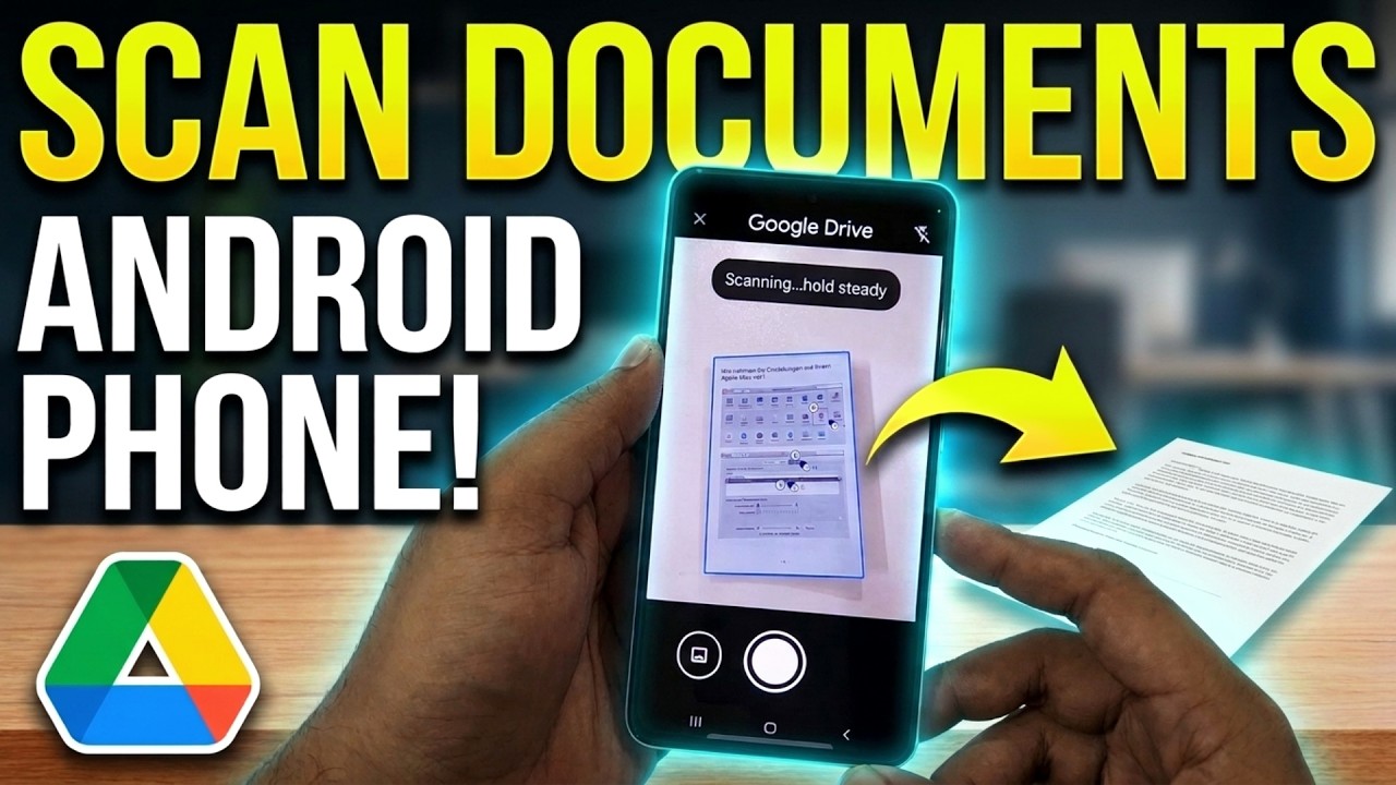 Scan Documents on Android Phone | Simple Tutorial - YouTube