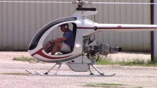 XET landing at the hangar