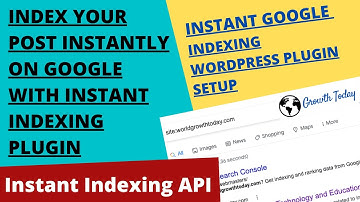 Index Your Website with Instant Indexing Plugin | Wordpress Instant Indexing Plugin Setup Guide