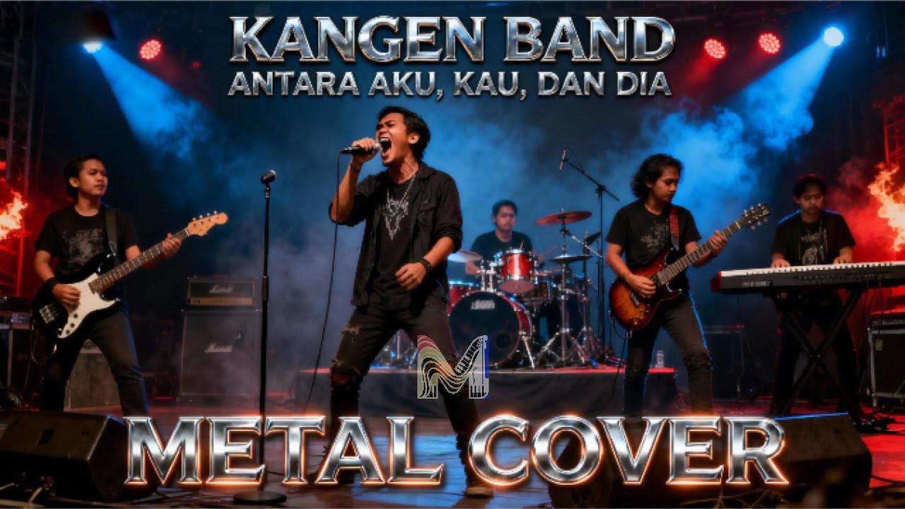 KANGEN BAND - ANTARA AKU, KAU, DAN DIA (ROCK COVER) | Lyric Video