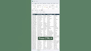 How to clean messy data using the Find & Replace tool. 🤓 #excel #tutorial