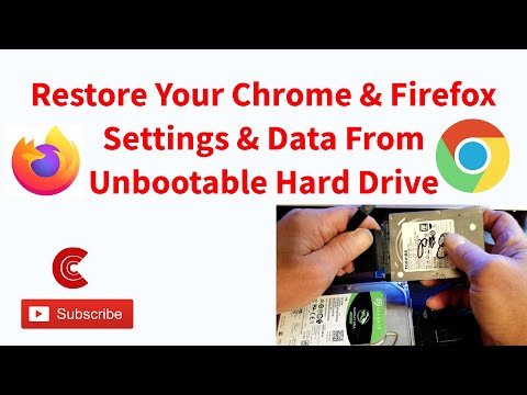 Recover All Browser Data From Bad Hard Drive Chrome & Firefox