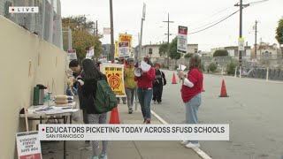 San Francisco educators picketing Wednesday